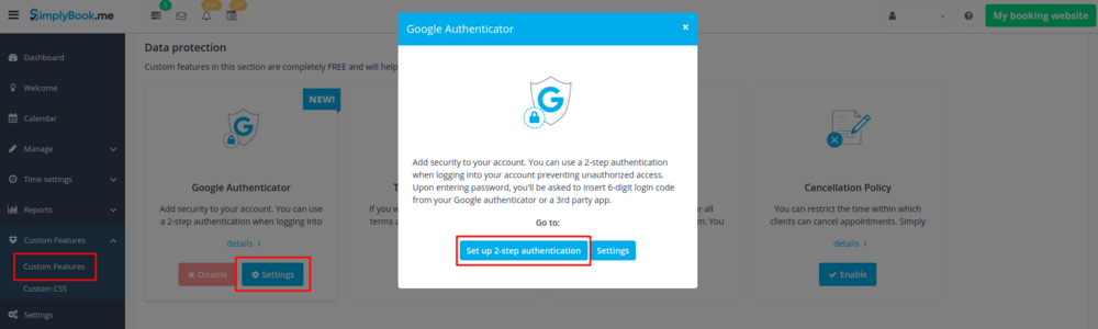 Google authenticator settings path.png