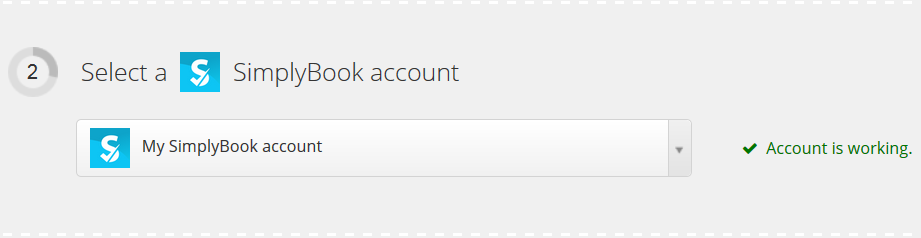 SimplyBook account is working.