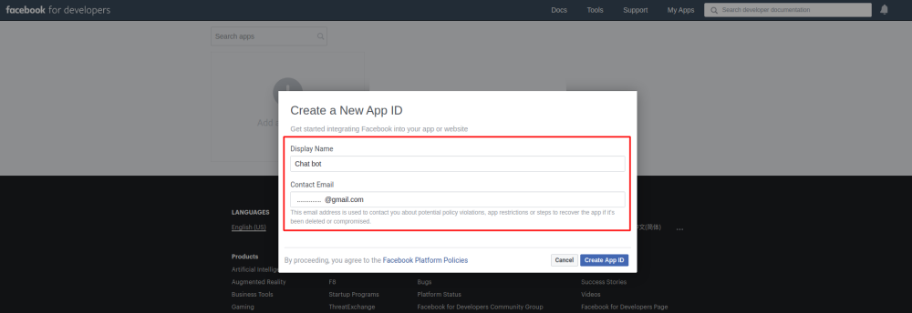 Facebook add new app create.png