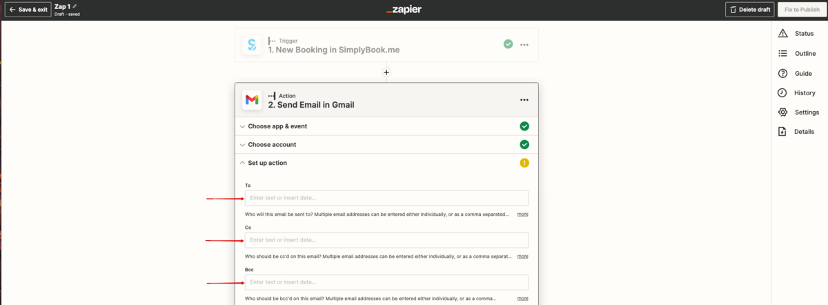 Zapier redesigned setup the email addresses.png