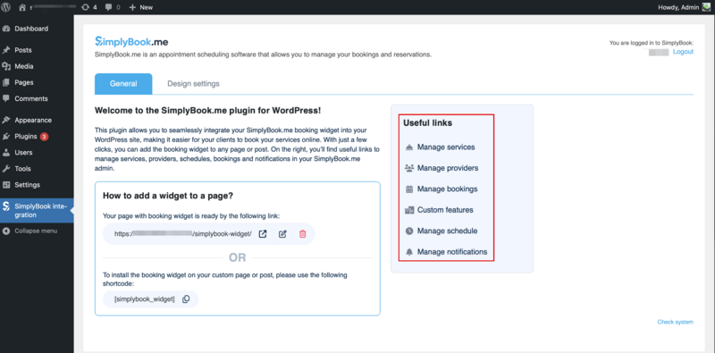 File:Wordress plugin general tab useful links.png