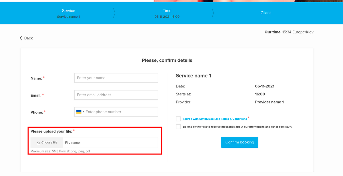 Cloud storage client side booking form.png